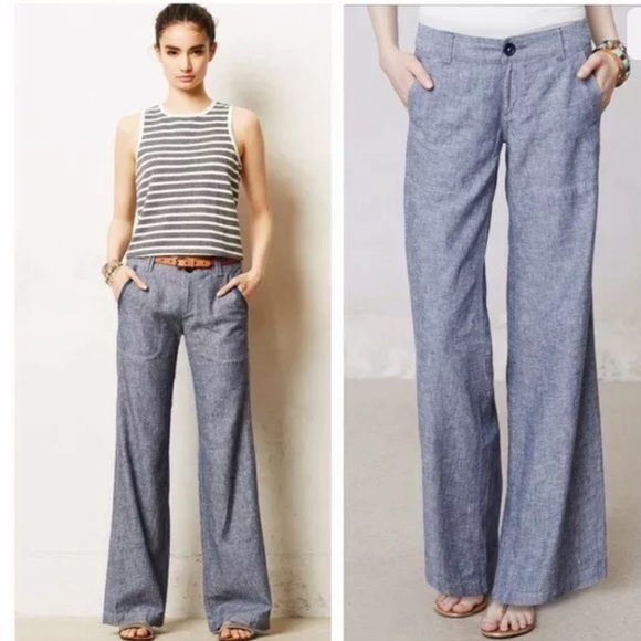 Pilcro and the Letterpress Pants - Anthropologie Pilcro  the Letterpress Wide Pants